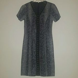 Tahari Snake Skin Patterned Dress